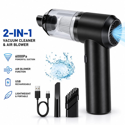 TurboVac Pro™ | 2-in-1 Cordless Vacuum Cleaner & Air Blower